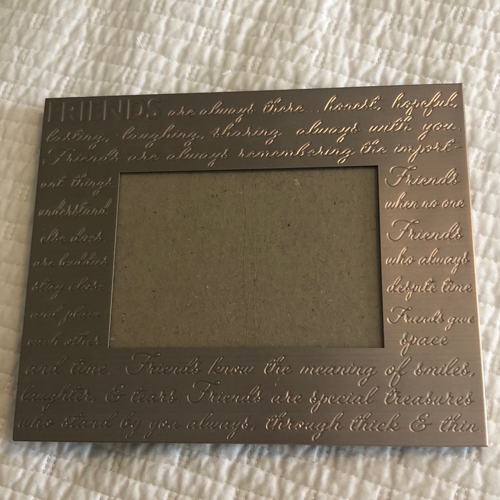 Silver/gray Friends Quote Picture Frame